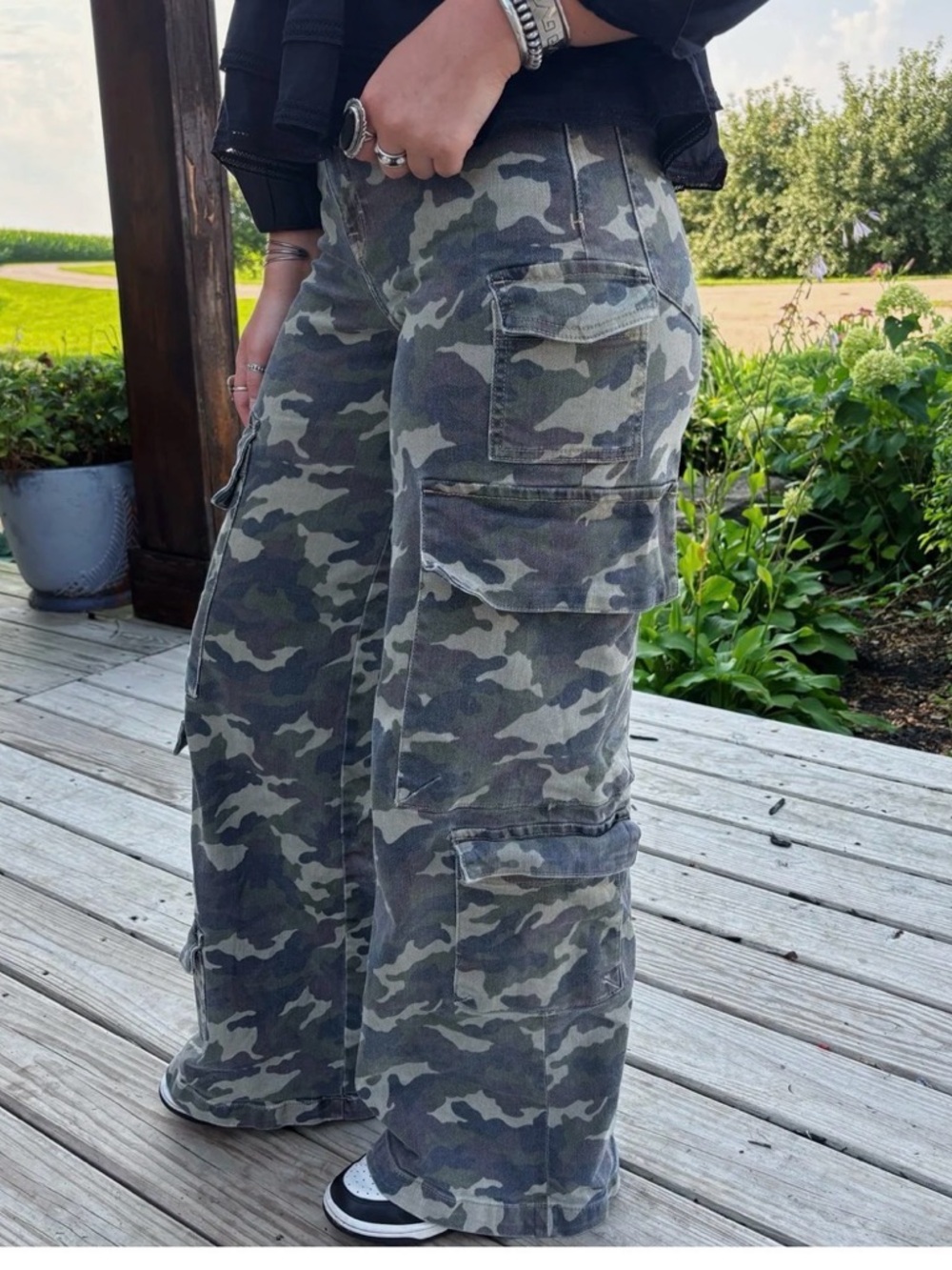 Camo cargo pants